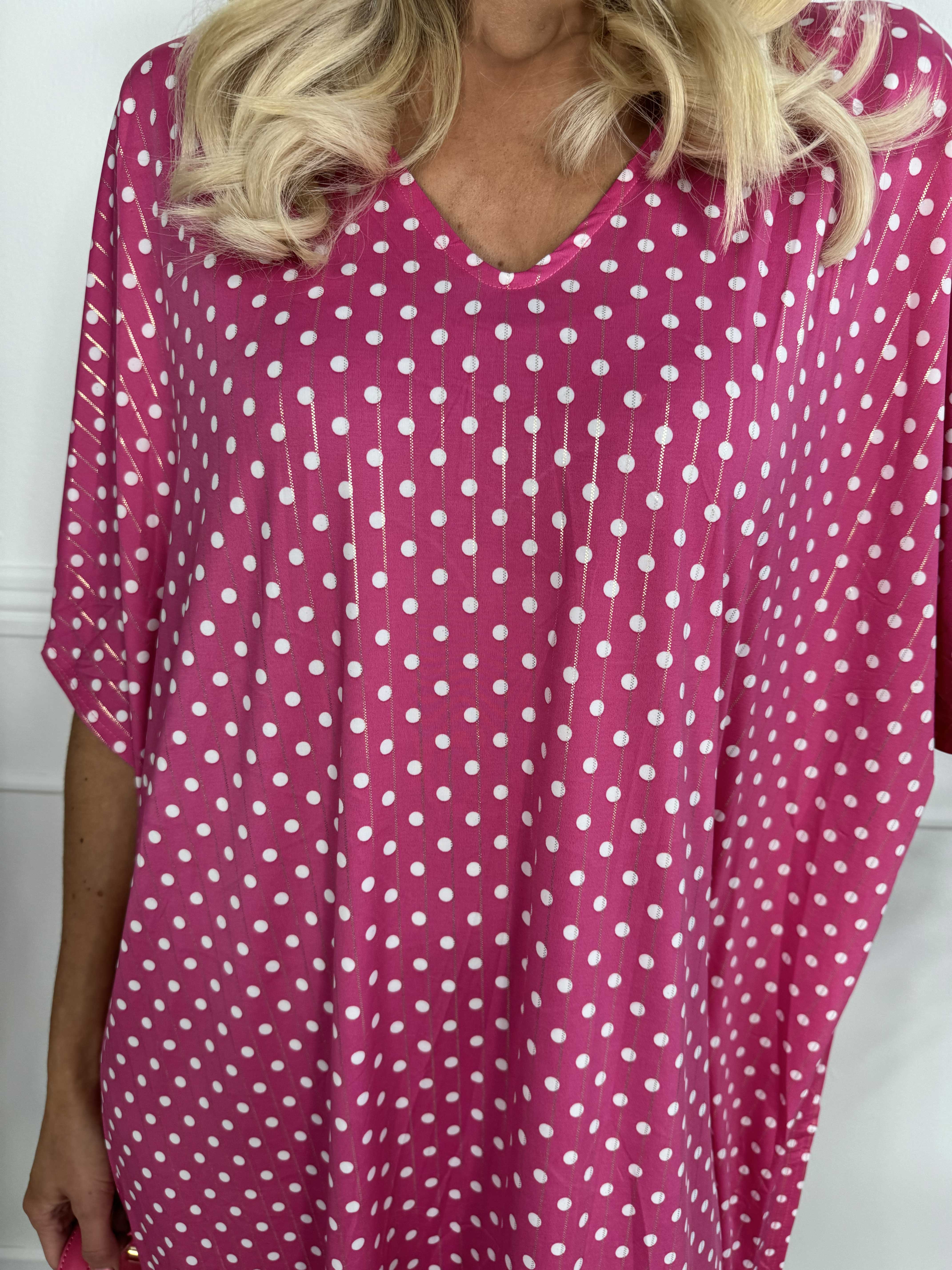 Azmina Dot - Tunikaklänning i lös passform med resår